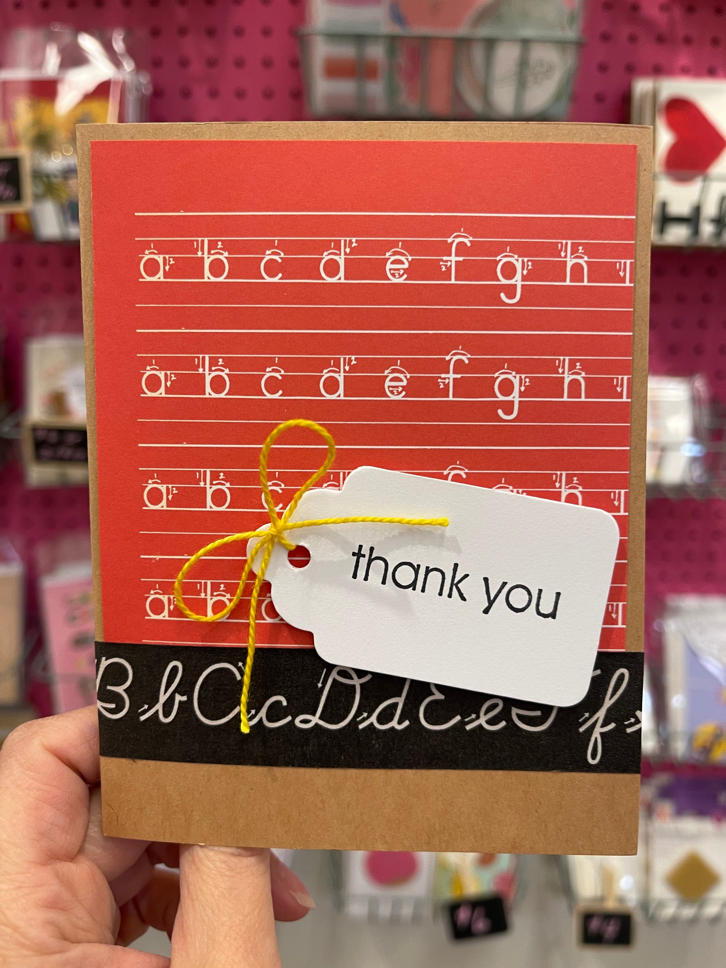homemade thank you cards for teachers